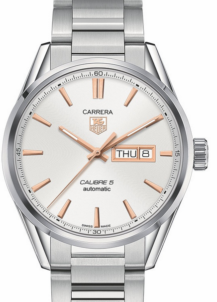 Silver Dials TAG Heuer Carrera Calibre 5 Automatic 41MM Replica Watches