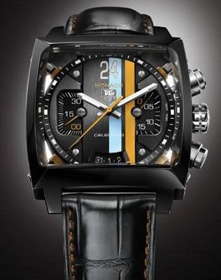 Black Dials TAG Heuer MONACO 24 Concept Chronograph Fake Watches