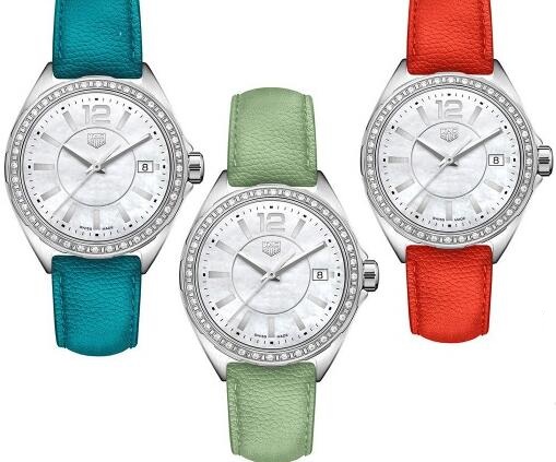 Hot knock-off watches are appealing with various straps.
