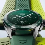 The AAA Quality Replica TAG Heuer Connected Calibre E4 goes green
