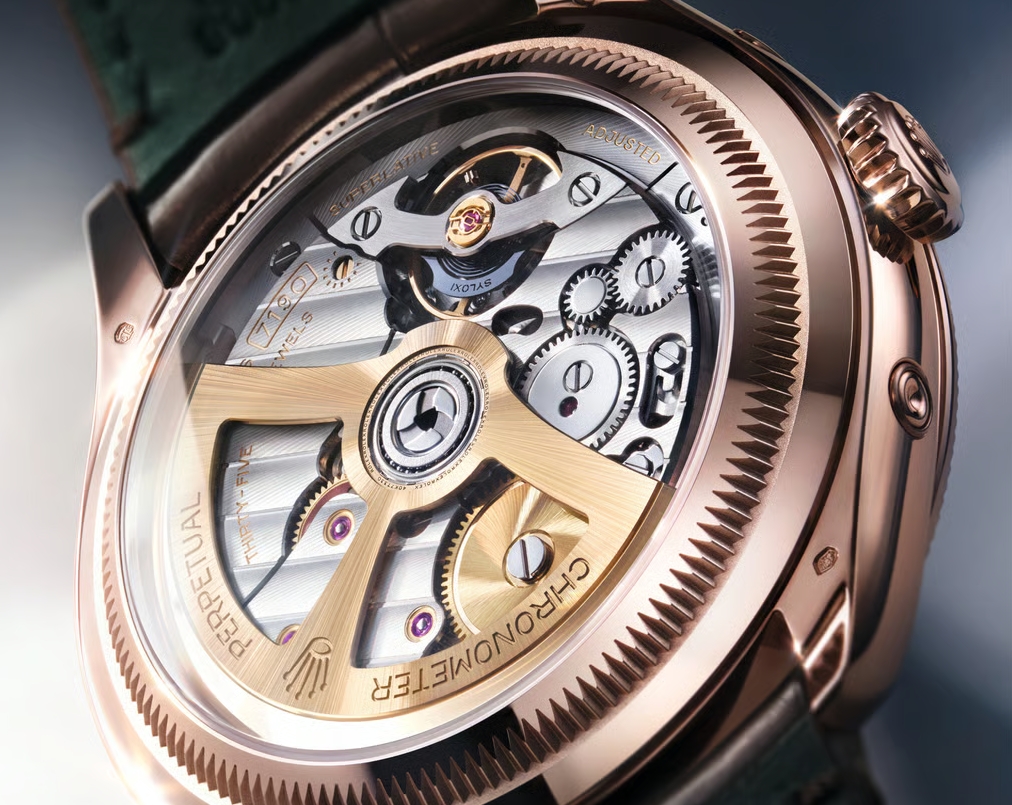 Rolex Perpetual Padellone replica watch movement and case back